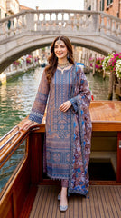 Luxury Embroidered Dhanak 3pc