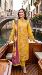 Luxury Embroidered Dhanak 3pc
