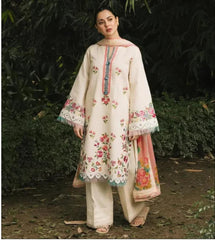 Luxury Embroidered Dhanak 3pc