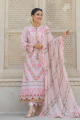 Blossom Embroidery 3pc Lawn Suit