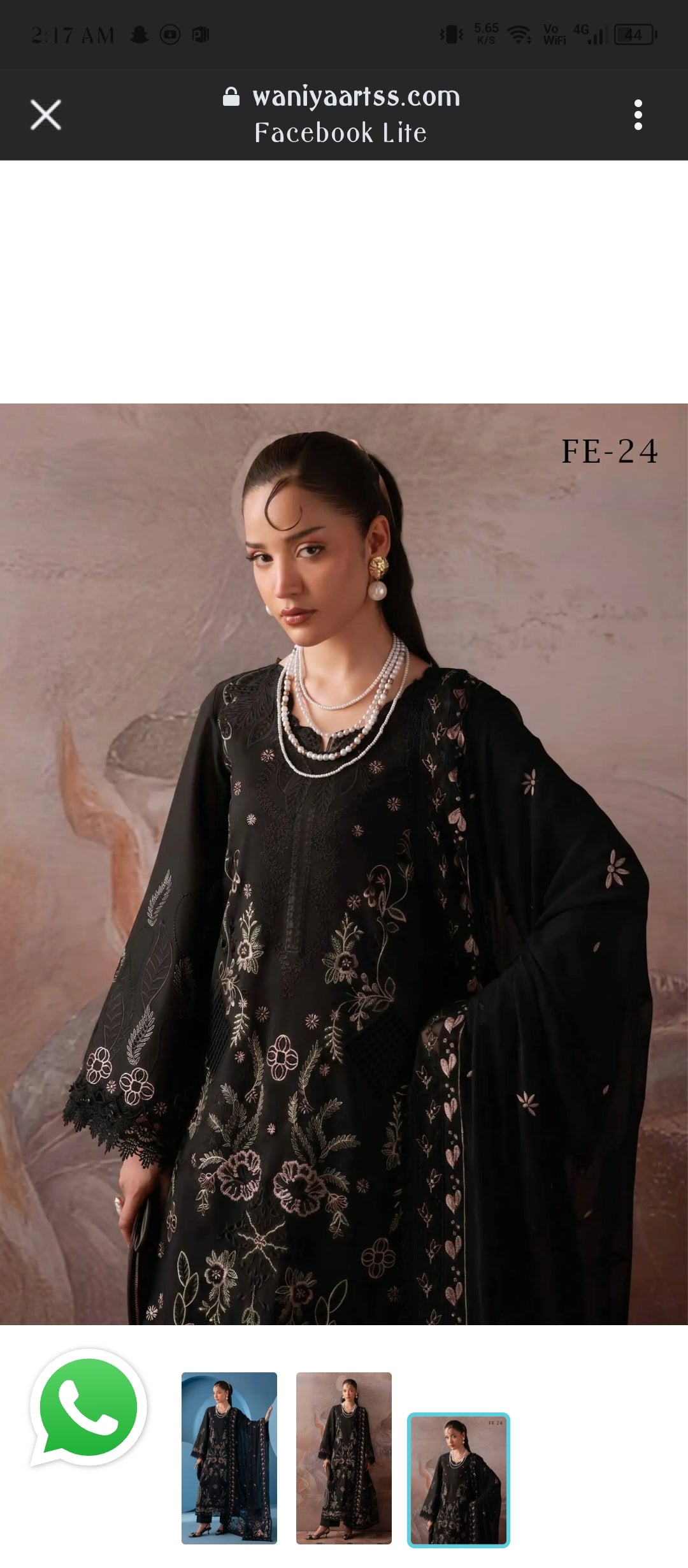 Blossom Embroidery 3pc Lawn Suit