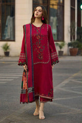 Luxury Embroidered Dhanak 3pc