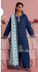 Luxury Embroidered Dhanak 3pc
