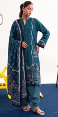 Luxury Embroidered Dhanak 3pc