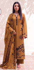 Luxury Embroidered Dhanak 3pc