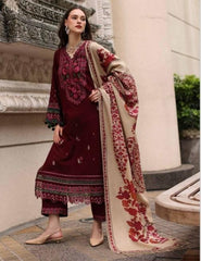 Luxury Embroidered Dhanak 3pc
