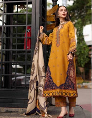 Luxury Embroidered Dhanak 3pc