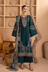 Luxury Embroidered Dhanak 3pc