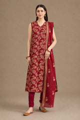 Luxury Embroidered Dhanak 3pc