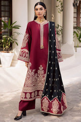Luxury Embroidered Dhanak 3pc