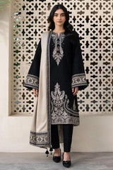 Luxury Embroidered Dhanak 3pc