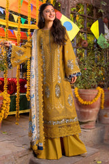 Luxury Embroidered Dhanak 3pc