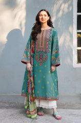 Luxury Embroidered Dhanak 3pc