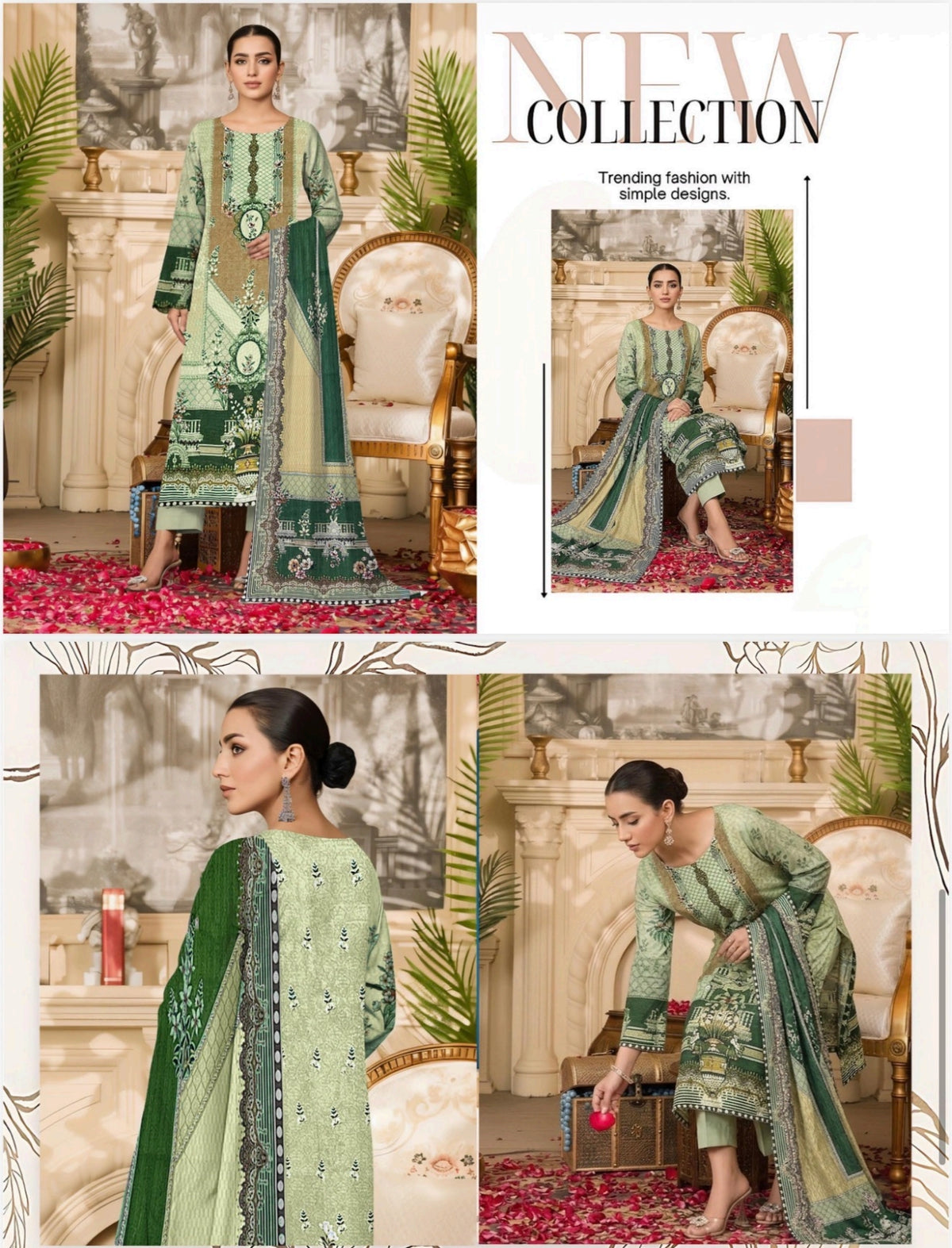 Signature Printed 3pc Lawn Suit