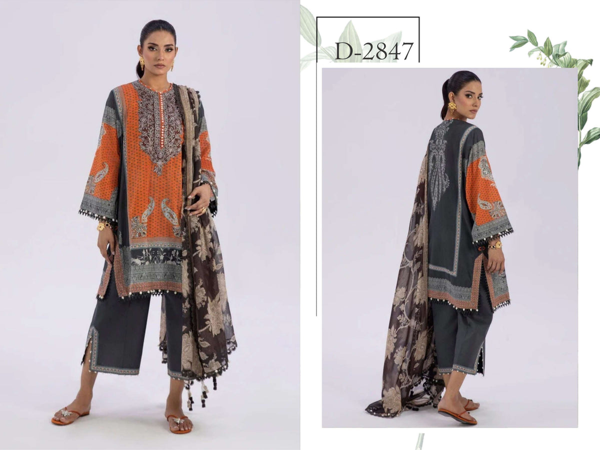 Sana Safinaz Printed 3pc Lawn Suit