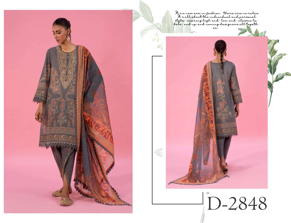 Sana Safinaz Printed 3pc Lawn Suit